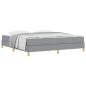 Preview: Boxspringbett Taupe, Braun 180 x 200 cm Stoff, Ingenieurholz