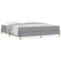 Preview: Boxspringbett Taupe, Braun 180 x 200 cm Stoff, Ingenieurholz