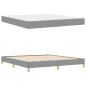 Preview: Boxspringbett Taupe, Braun 180 x 200 cm Stoff, Ingenieurholz