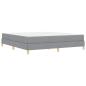 Preview: Boxspringbett Taupe, Braun 180 x 200 cm Stoff, Ingenieurholz