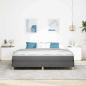 Preview: Boxspringbett Taupe, Braun 180 x 200 cm Stoff, Ingenieurholz