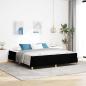 Preview: ARDEBO.de - Boxspringbett Schwarz, Braun 180 x 200 cm Stoff, Ingenieurholz