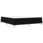 Preview: Boxspringbett Schwarz, Braun 180 x 200 cm Stoff, Ingenieurholz