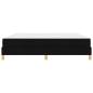 Preview: Boxspringbett Schwarz, Braun 180 x 200 cm Stoff, Ingenieurholz