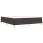 Preview: Boxspringbett Braun 180 x 200 cm Stoff, Ingenieurholz