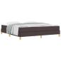 Preview: Boxspringbett Braun 180 x 200 cm Stoff, Ingenieurholz