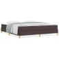 Preview: Boxspringbett Braun 180 x 200 cm Stoff, Ingenieurholz
