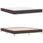 Preview: Boxspringbett Braun 180 x 200 cm Stoff, Ingenieurholz