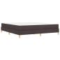 Preview: Boxspringbett Braun 180 x 200 cm Stoff, Ingenieurholz