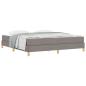 Preview: Boxspringbett Taupe, Braun 180 x 200 cm Stoff, Ingenieurholz