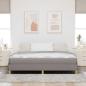 Preview: Boxspringbett Taupe, Braun 180 x 200 cm Stoff, Ingenieurholz
