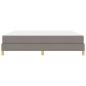 Preview: Boxspringbett Taupe, Braun 180 x 200 cm Stoff, Ingenieurholz