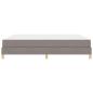 Preview: Boxspringbett Taupe, Braun 180 x 200 cm Stoff, Ingenieurholz