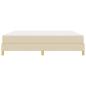 Preview: Boxspringbett Creme, Braun 180 x 200 cm Stoff, Ingenieurholz