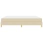 Preview: Boxspringbett Creme, Braun 180 x 200 cm Stoff, Ingenieurholz
