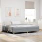 Preview: ARDEBO.de - Boxspringbett Taupe, Braun 200 x 200 cm Stoff, Ingenieurholz