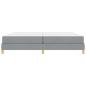 Preview: Boxspringbett Taupe, Braun 200 x 200 cm Stoff, Ingenieurholz