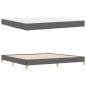 Preview: Boxspringbett Taupe, Braun 200 x 200 cm Stoff, Ingenieurholz
