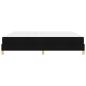 Preview: Boxspringbett Schwarz, Braun 200 x 200 cm Stoff, Ingenieurholz