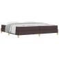 Preview: Boxspringbett Braun 200 x 200 cm Stoff, Ingenieurholz