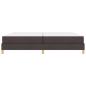 Preview: Boxspringbett Braun 200 x 200 cm Stoff, Ingenieurholz