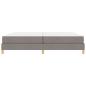 Preview: Boxspringbett Taupe, Braun 200 x 200 cm Stoff, Ingenieurholz
