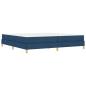 Preview: Boxspringbett Taupe, Braun 200 x 200 cm Stoff, Ingenieurholz