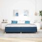 Preview: Boxspringbett Taupe, Braun 200 x 200 cm Stoff, Ingenieurholz