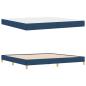 Preview: Boxspringbett Taupe, Braun 200 x 200 cm Stoff, Ingenieurholz