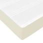 Preview: Bett Sonstiges Creme 100 x 200 cm Kunstleder
