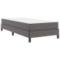 Preview: Bett Sonstiges Grau 100 x 200 cm Kunstleder