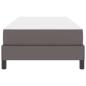 Preview: Bett Sonstiges Grau 100 x 200 cm Kunstleder