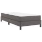 Preview: Bett Sonstiges Grau 100 x 200 cm Kunstleder