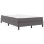 Preview: Bett Sonstiges Grau 120 x 200 cm Kunstleder