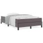 Preview: Bett Sonstiges Grau 120 x 200 cm Kunstleder