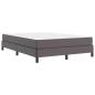 Preview: Bett Sonstiges Grau 140 x 190 cm Kunstleder