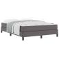 Preview: Bett Sonstiges Grau 140 x 190 cm Kunstleder