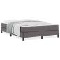 Preview: Bett Sonstiges Grau 140 x 190 cm Kunstleder