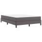 Preview: Bett Sonstiges Grau 140 x 190 cm Kunstleder