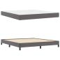 Preview: Bett Sonstiges Grau 180 x 200 cm Kunstleder