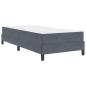 Preview: Boxspringbett mit Matratze Dunkelgrau 80 x 200 cm Samt