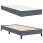 Preview: Boxspringbett mit Matratze Dunkelgrau 80 x 200 cm Samt