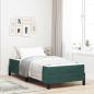 Preview: ARDEBO.de - Boxspringbett mit Matratze Dunkelgrün 80 x 200 cm Samt