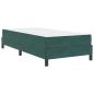 Preview: Boxspringbett mit Matratze Dunkelgrün 80 x 200 cm Samt