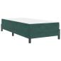 Preview: Boxspringbett mit Matratze Dunkelgrün 80 x 200 cm Samt