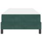 Preview: Boxspringbett mit Matratze Dunkelgrün 90 x 190 cm Samt