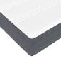 Preview: Boxspringbett mit Matratze Dunkelgrau 90 x 200 cm Samt
