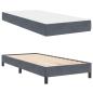 Preview: Boxspringbett mit Matratze Dunkelgrau 90 x 200 cm Samt