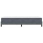 Preview: Boxspringbett mit Matratze Dunkelgrau 90 x 200 cm Samt