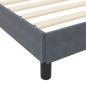 Preview: Boxspringbett mit Matratze Dunkelgrau 90 x 200 cm Samt